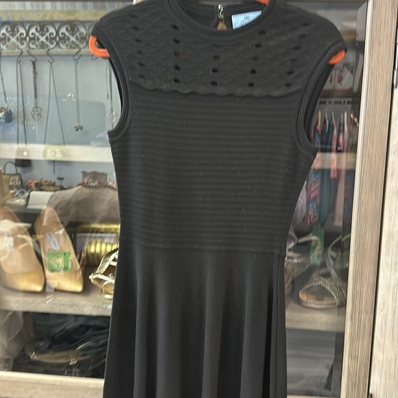 CE CE BLACK KNIT DRESS SIZE XS - Picture 3 of 6